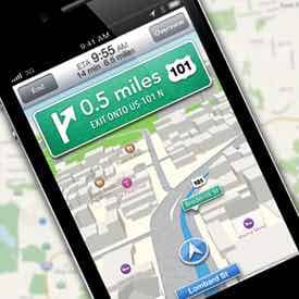 Data providers for the new iPhone mapping software